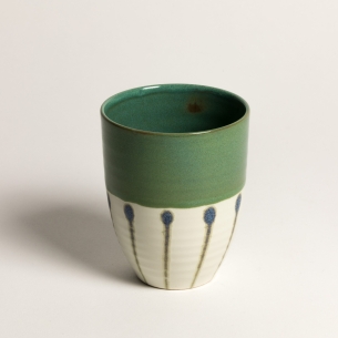 Gobelet haut KK Paon Bleu-vert