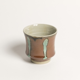 Gobelet Concave Corail-Turquois