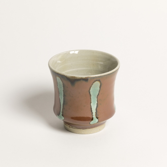 Gobelet Concave Corail-Turquois
