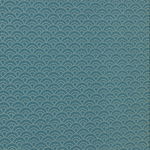 Tissus/m Vagues Bleu