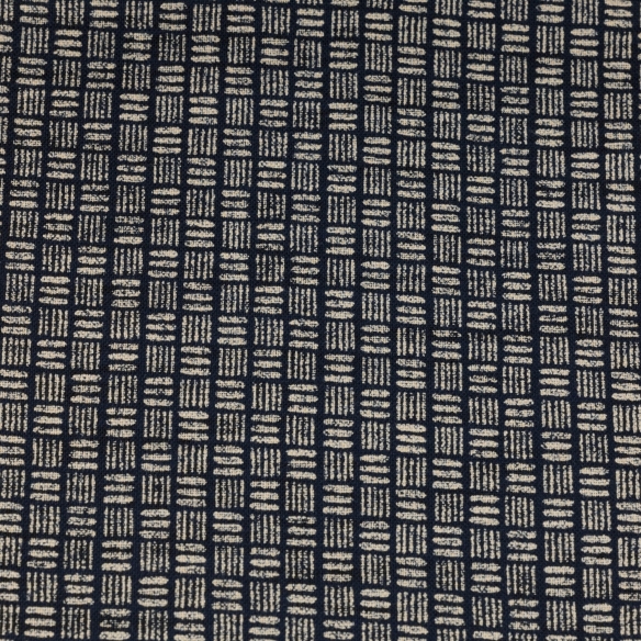 Tissus/m Indigo Tressage