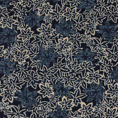 Tissus/m Indigo Erable