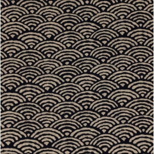 Tissus/m Indigo Vagues