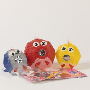 Set 3 Ballons Papier Fish