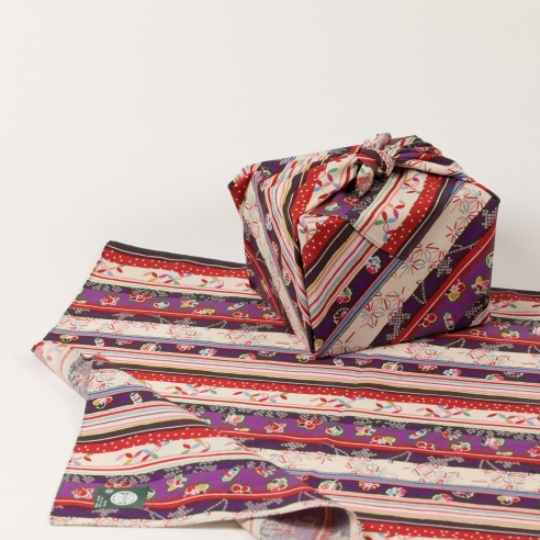 Furoshiki Cot.50 Bandes Kawaï
