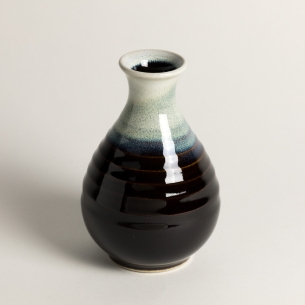 Flacon à saké Brun-Bleuté