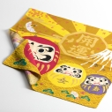 Furoshiki Cot.50 Goldy Daruma
