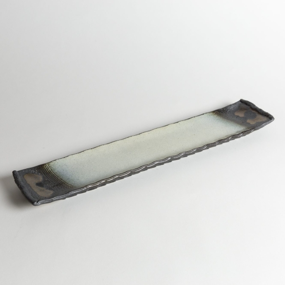 Plat long Terre goldy Blanc