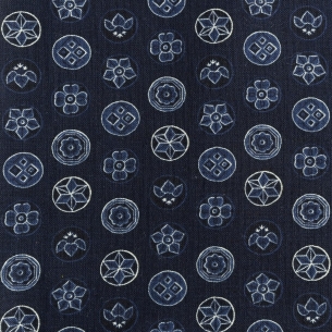 Coton/m Matière Indigo Kamon