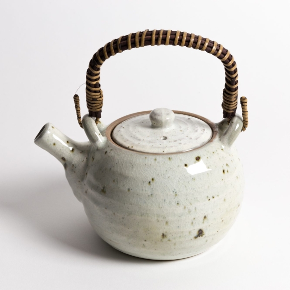 Théière ronde matière Blanche
