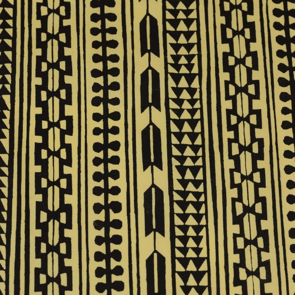 Papier washi Katazome "Black Géo"