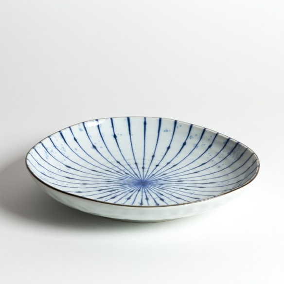 Assiette oblongue Tokusa Dots