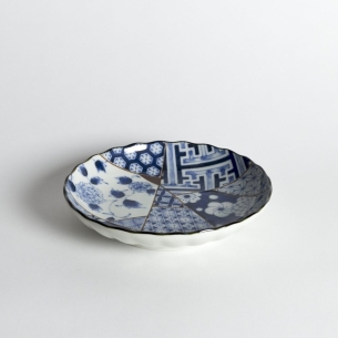 Coupelle plate Blue Patch