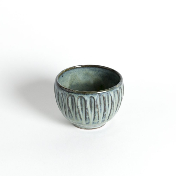 Bol rond bleu "Au couteau"