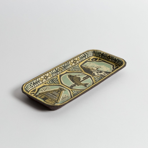 Plateau rectangulaire en papier Mingei Jizai
