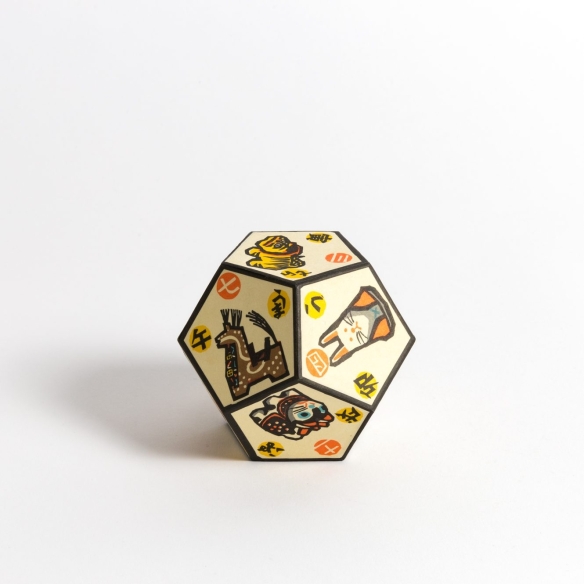 Dé en papier à facettes "Mingei Zodiac"