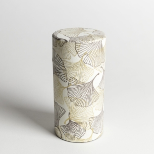 Boîte à thé Ginko Blanc Gold