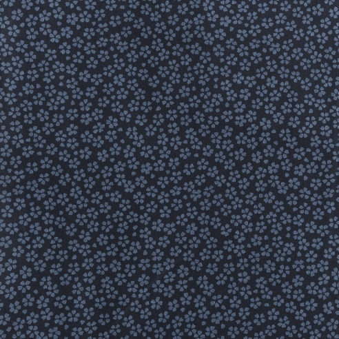 Coton au mètre "Black Sakura"