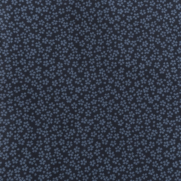 Coton au mètre "Black Sakura"
