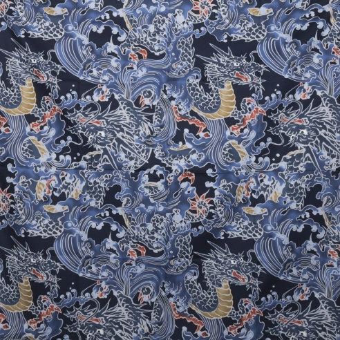 Grand furoshiki "Dragon Tempête"