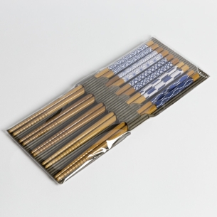 Set 5 baguettes Bleu-Blanc