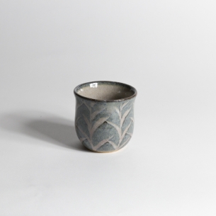 Gobelet rond Bambou bleuté