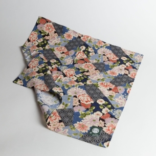 Furoshiki 50 Patch Diamant Bleu