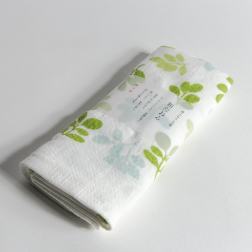 Serviette gaze rectangulaire Vert