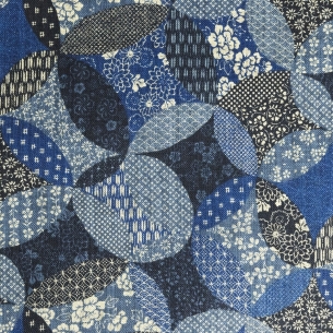 Coton/m Matière Rosace Indigo