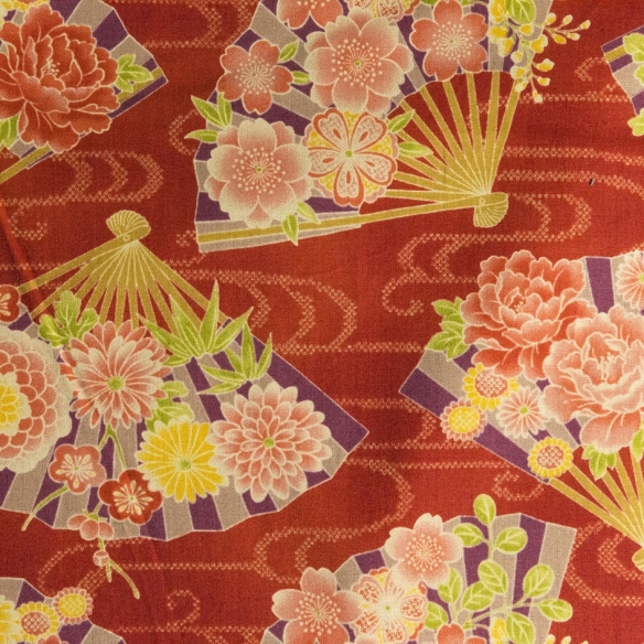 Coton/m Taisho Fan Rouge