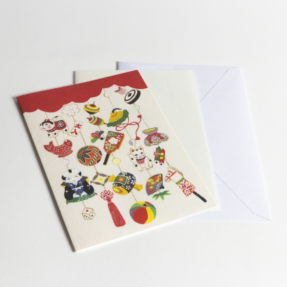Carte Folk Craft Rouge
