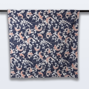 Furoshiki 108 Koi&Sakura Bleu