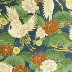 Coton/m Beauty Crane Bleu
