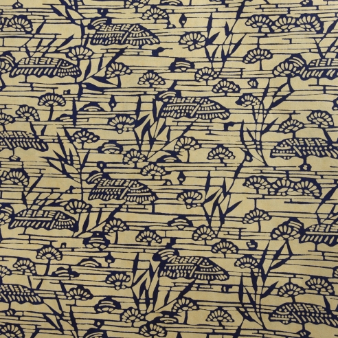 Papier Washi Katazome Marais