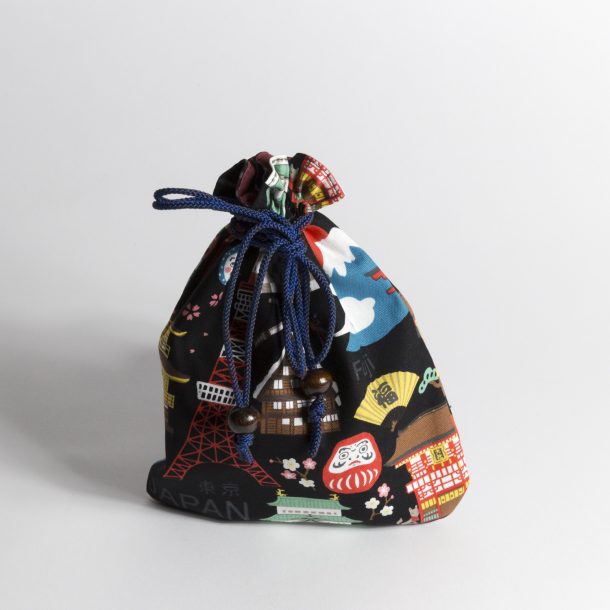 image produit Bourse Cordon Voyage au Japon Noir