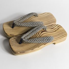 Geta bois brulé H Indigo Shibo