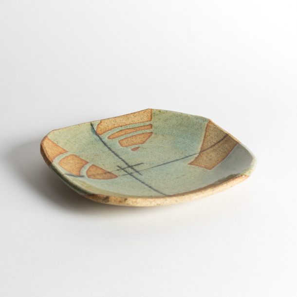 image produit Plat carré terre Céladon #