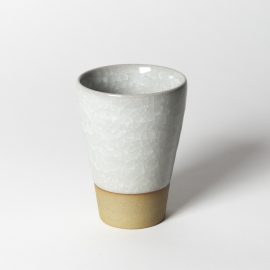 Gobelet Haut Craquelé Gris