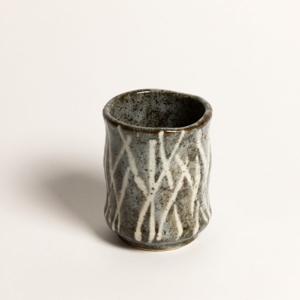 image produit Gobelet Gris-Brun Croisillons