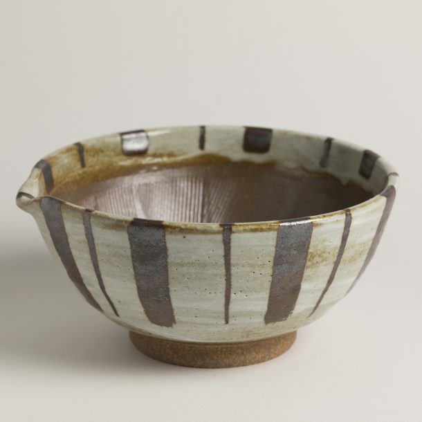 image produit Suribachi verseur bandes brunes
