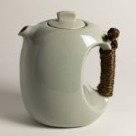 théière boule blanc céladon