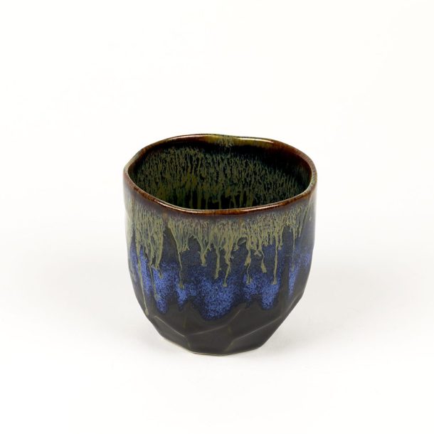 image produit Gobelet taillé Brun-Bleu