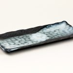 plat long rectangulaire Nuage bleu