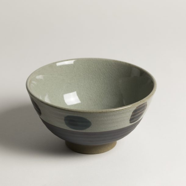 image produit Bol Terre Pois sur Gris