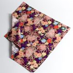Furoshiki Chrysanthèmes violet