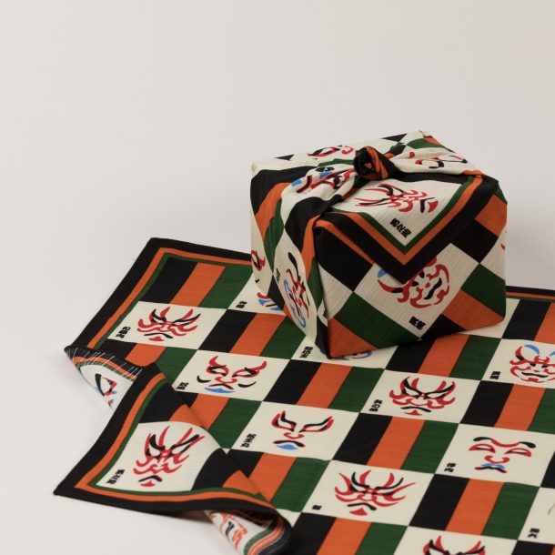 image produit Furoshiki Cot.50 Kabuki Damier