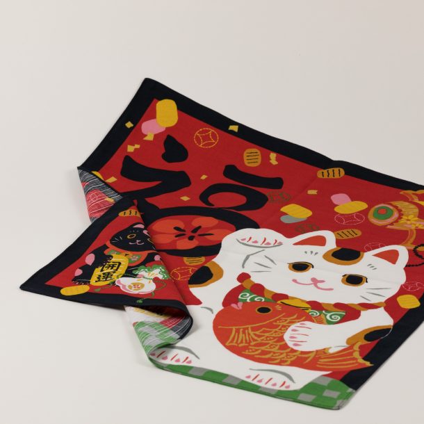 image produit Furoshiki Cot.50 Neko en Folie