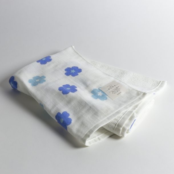 image produit Serviette de Bain Fleurs Bleues