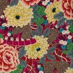 tissu au mètre rose rouge