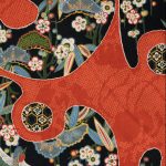 Coton au mètre Naomi Shibori orange